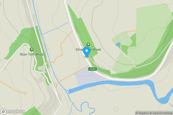 Map location for Penrallt Cottage, Cenarth, Newcastle Emlyn, Dyfed, SA38 9LA