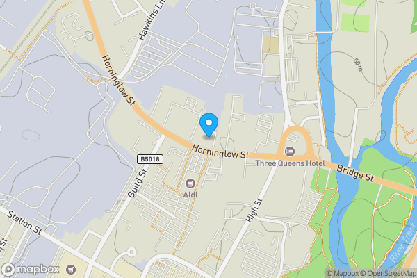 Map location for Flat 32, The Malthouse, 167-169 Horninglow Street, Burton-On-Trent, Staffordshire DE14 1DJ