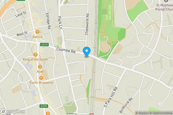 Map location for 30 Coombe Road, Croydon, Surrey, CR0 1BP