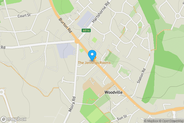Map location for 32 High Street, Woodville, Swadlincote, Derbyshire DE11 7EH