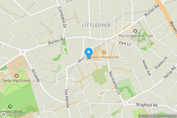 Map location for Church Lodge, 34 Church Street, Littleover, Derby DE23 6GD
