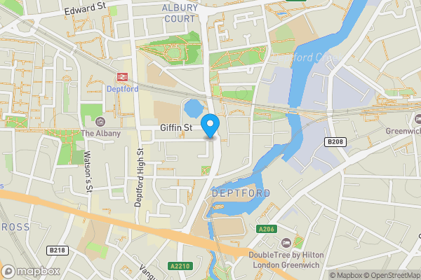 Map location for Flat 10, Frankham House, Frankham Street, Deptford, London, SE8 4RL