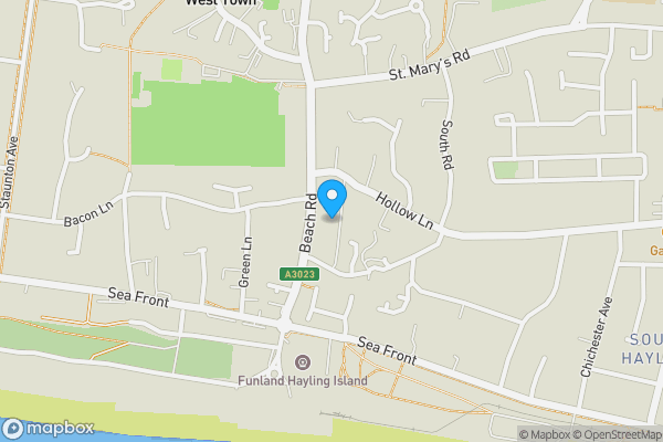 Map location for Mark Anthony Court, Hayling Island, Hampshire, PO11 0AE