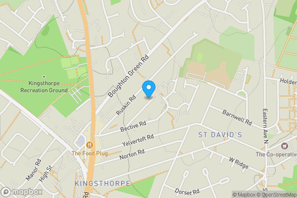 Map location for 61 Newington Road, Northampton, NN2 7TF