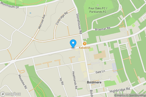 Map location for Jockey Road, SUTTON COLDFIELD, West Midlands, B73 5PH