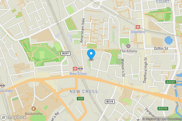 Map location for 15 Stanley Street, New Cross, SE8 4BN