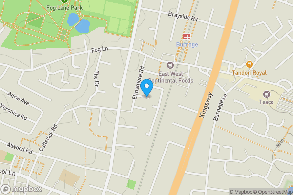 Map location for Lancing Avenue, East Didsbury, Greater Manchester, M20