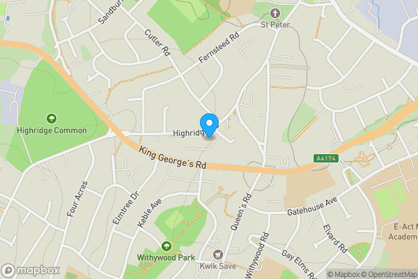 Map location for 25 - 27, Highridge Road, Bishopsworth, BS13 8HJ
