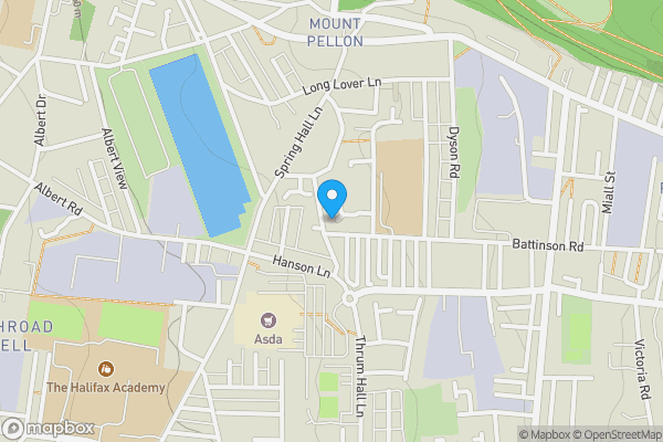 Map location for 19 Spinners Close, Halifax, West Yorkshire, HX1 4RT