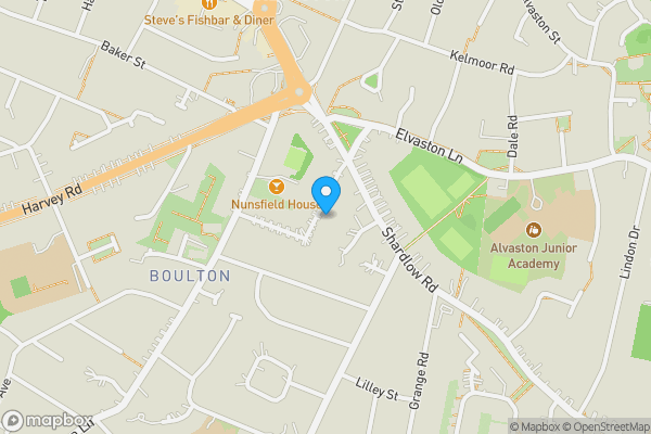 Map location for 19 Nunsfield Drive, Alvaston, Derby DE24 0GH
