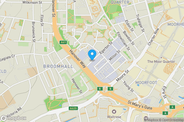 Map location for 304 Nebula Egerton Street, Sheffield, South Yorkshire, S1 4JX
