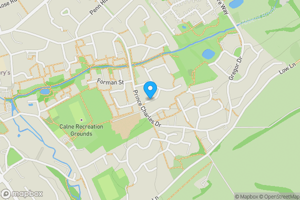 Map location for Martin Way, CALNE, Wiltshire, SN11 8PN