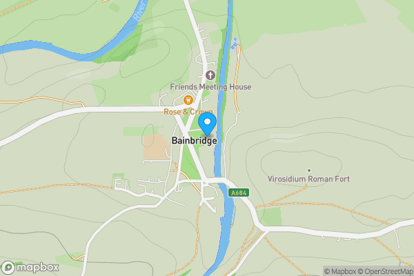 Map location for Bainbridge, Leyburn, North Yorkshire, DL8 3EF
