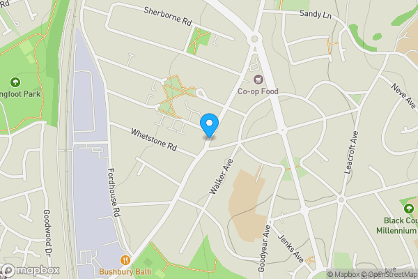 Map location for Bushbury Lane Wolverhampton WV10 9TU