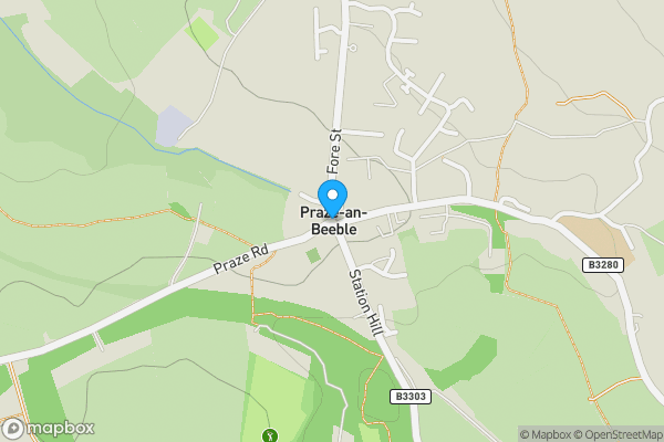 Map location for 6.07 Acres of Land at Clowance Wood, Praze-an-Beeble, Camborne, TR14 0NW