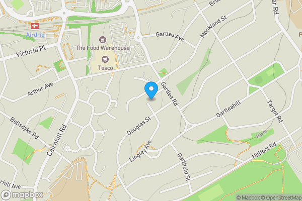 Map location for 8 Douglas Crescent, Airdrie, ML6 9JP