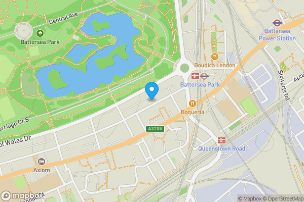 Map location for 68 Albert Palace Mansions, Lurline Gardens, London, SW11 4DQ