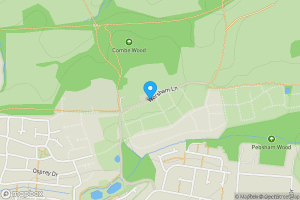 Map location for Worsham Lane, Bexhill-on-Sea TN40 2QP, UK