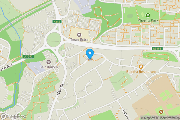 Map location for Forecourt access at Colenzo Drive, Hampshire, Hampshire, SP10 1LF