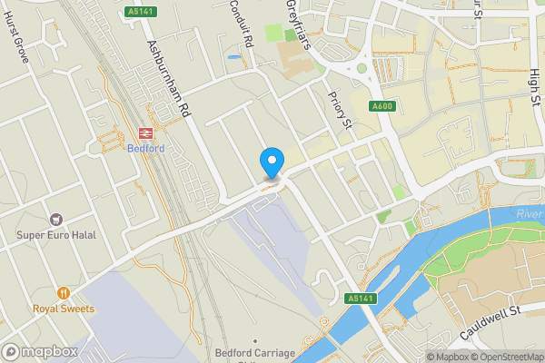 Map location for Midland Road, Bedford, Bedfordshire, MK40 1DN