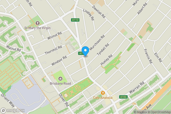 Map location for 342a High Road, Leyton, London, E10 5PW