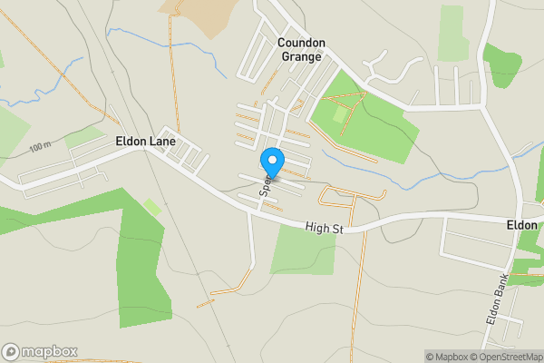 Map location for 2a Johnson Street, Eldon Lane, Bishop Auckland, County Durham, DL14 8TJ