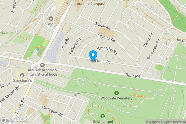 Map location for 62 Ladysmith Road, Brighton, East Sussex, BN2 4EG