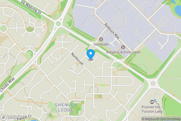 Map location for Brayton Court, MILTON KEYNES, Buckinghamshire, MK5 7AH