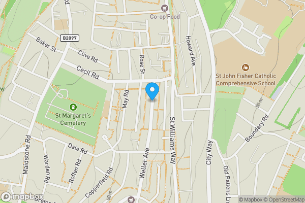 Map location for Catherine Street, ROCHESTER, Kent, ME1 2HJ