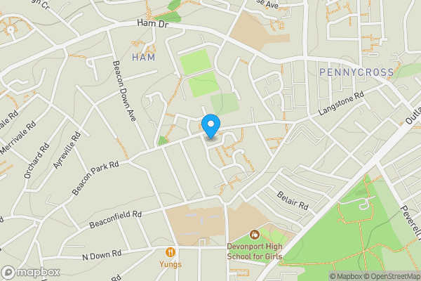 Map location for Garage, 9 Vaughan Close, St Boniface Close, Plymouth, PL2 3QP