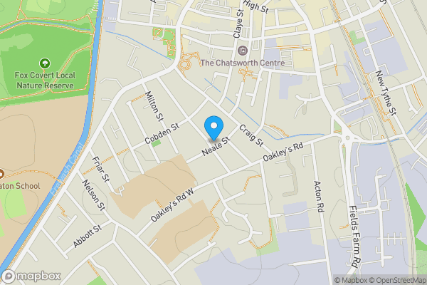 Map location for 25 Lawson Avenue, Long Eaton, Nottingham, Nottinghamshire, NG10 1BN