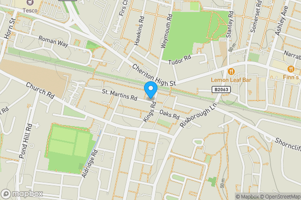 Map location for 32 Kings Road, Cheriton, Folkestone, Kent, CT20 3JZ