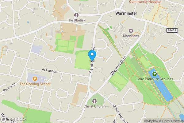 Map location for Sambourne Road, Warminster, BA12