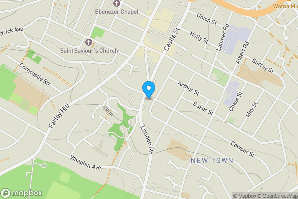 Map location for 1 London Road, Luton, Bedfordshire, LU1 3UE