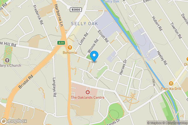 Map location for Gleave Road, Birmingham, West Midlands, B29 6JW