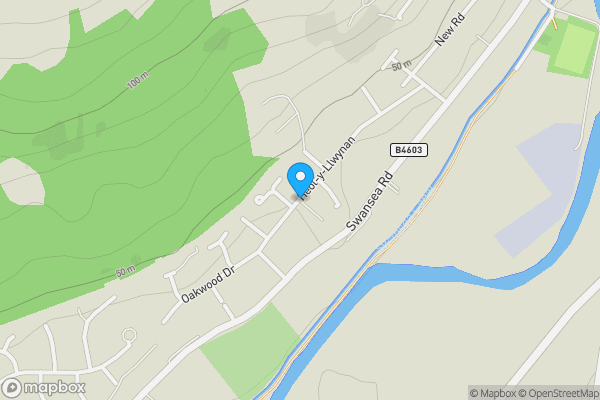 Map location for Heol Y Llwynau, Swansea, SA8 4DD