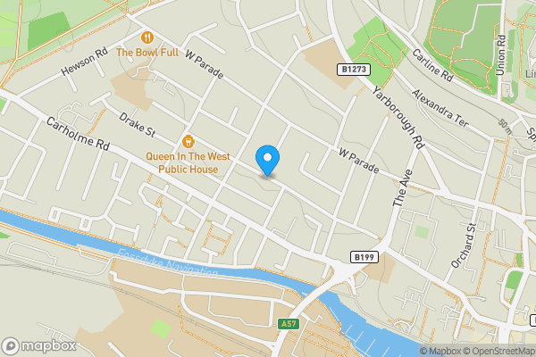 Map location for Newland Street West, LINCOLN, Lincolnshire, LN1 1PH