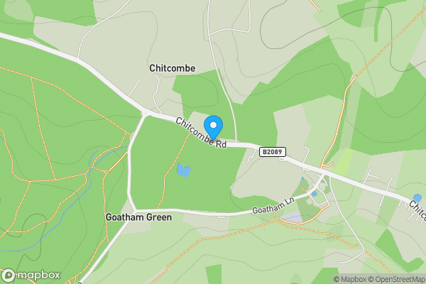 Map location for Land on the South side of Chitcombe Road, Broad Oak, Rye, East Sussex TN31 6EX