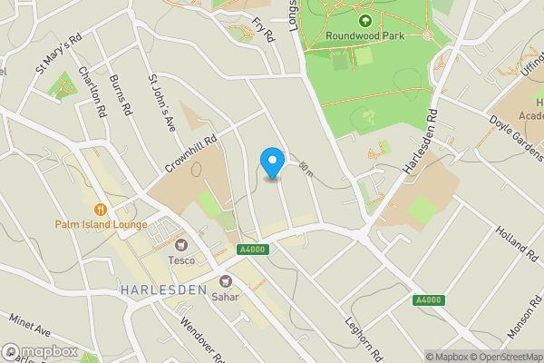 Map location for Flat E, 23-25, Sellons Avenue, London, NW10 4HJ