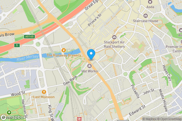 Map location for 5 Wellington Road South, Stockport, Cheshire SK4 1AA
