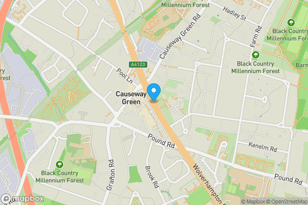 Map location for Wolverhampton Road, OLDBURY, West Midlands, B68 8DD