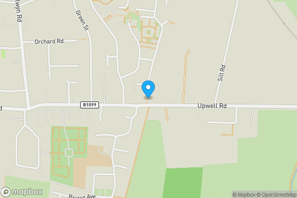 Map location for Land to the rear, 84 Upwell Road, March, Cambridgeshire PE15 0DA