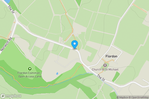 Map location for Dunbrewin, The Street, Flordon, Norwich, Norfolk, NR15 1RN
