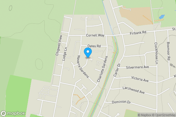 Map location for Browne Close, Romford, Essex, RM5 2HD