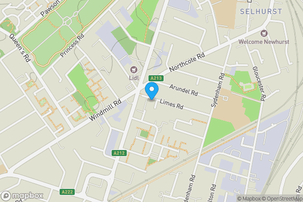Map location for 8 Limes Road, Croydon, Surrey, CR0 2HE