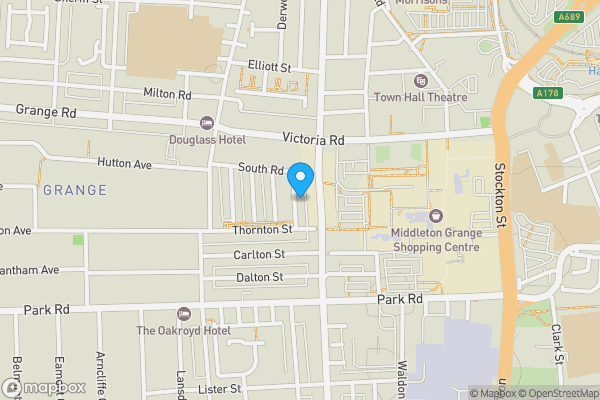 Map location for 28 Johnson Street, Hartlepool, Cleveland, TS26 9HQ