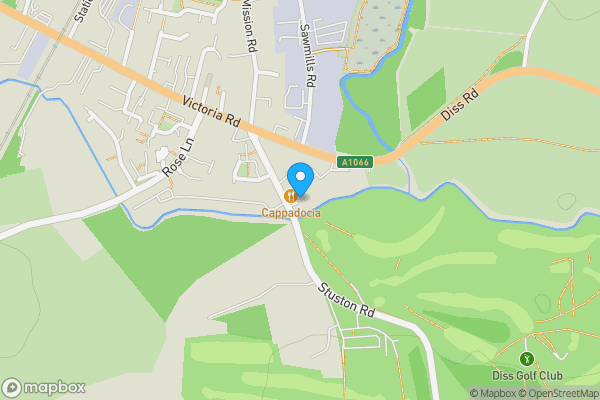 Map location for 7 Waveney Court, Stuston Road, Diss, Norfolk IP22 4EW