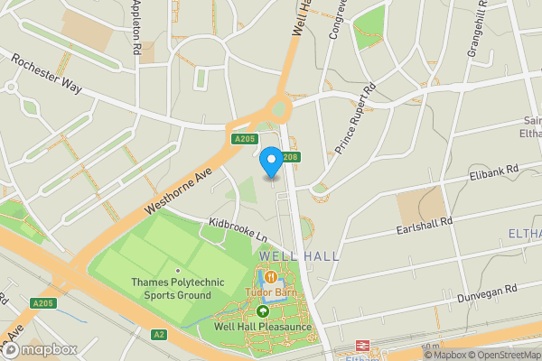 Map location for 8 Well Hall Road, Eltham, London, SE9 6SY