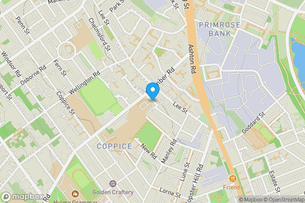 Map location for Kennedy Street, Chadderton, Oldham, OL8