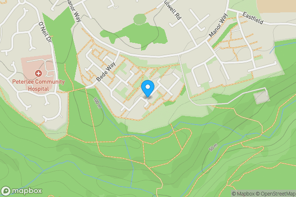 Map location for Hatfield Place, Peterlee, County Durham, SR8 5TB